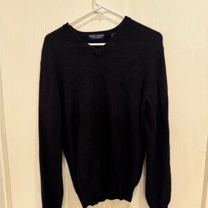 Classic Black V-Neck Cashmere Sweater